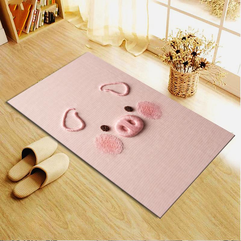 2025 New Cute pink pig Carpet Rug for Living Room Bedroom Home Sofa Decoration,Kids play Non-slip Floor Mat