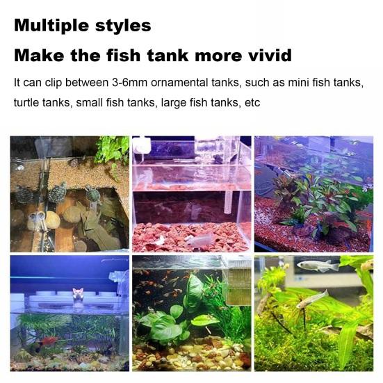 5W/7W Klipová lampa do akvária USB Power LED Full Spectrum Vodotěsné Řasy Okrasné osvětlení Připojení hadice Nastavitelná energeticky úsporná nádrž 360 stupňů
