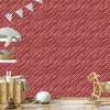 Christmas Stripes Wallpaper Red and Coral for Living Room and Bedroom 50x1000