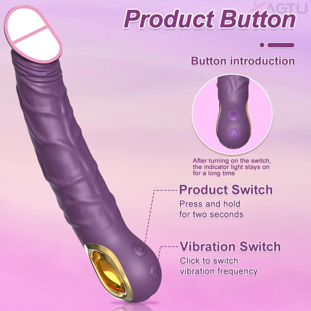 Powerful Dildo Vibrator for Women G Spot Vagina Massager Vibrating Clit Clitoris Stimulator Female Sex Toy Couple Adult Supplies