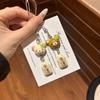 Cartoon Bear Lucky Leaf Bear Phone Charm Pendant For 17 CCD Camera Airpods Earphones Schoolbag Korea New Rope