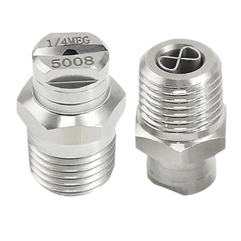 Steel Fan Shaped High Pressure Nozzle with Stabilizer High Performances Jet for Efficient Cleaning & Washing