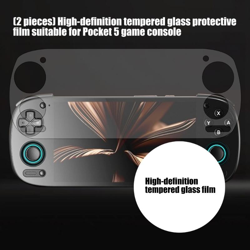 2pcs Screen Protector Tempered Glass Film for Retroid Pocket 5 Full Screen Shatterproof Tempered Film Easy Installation