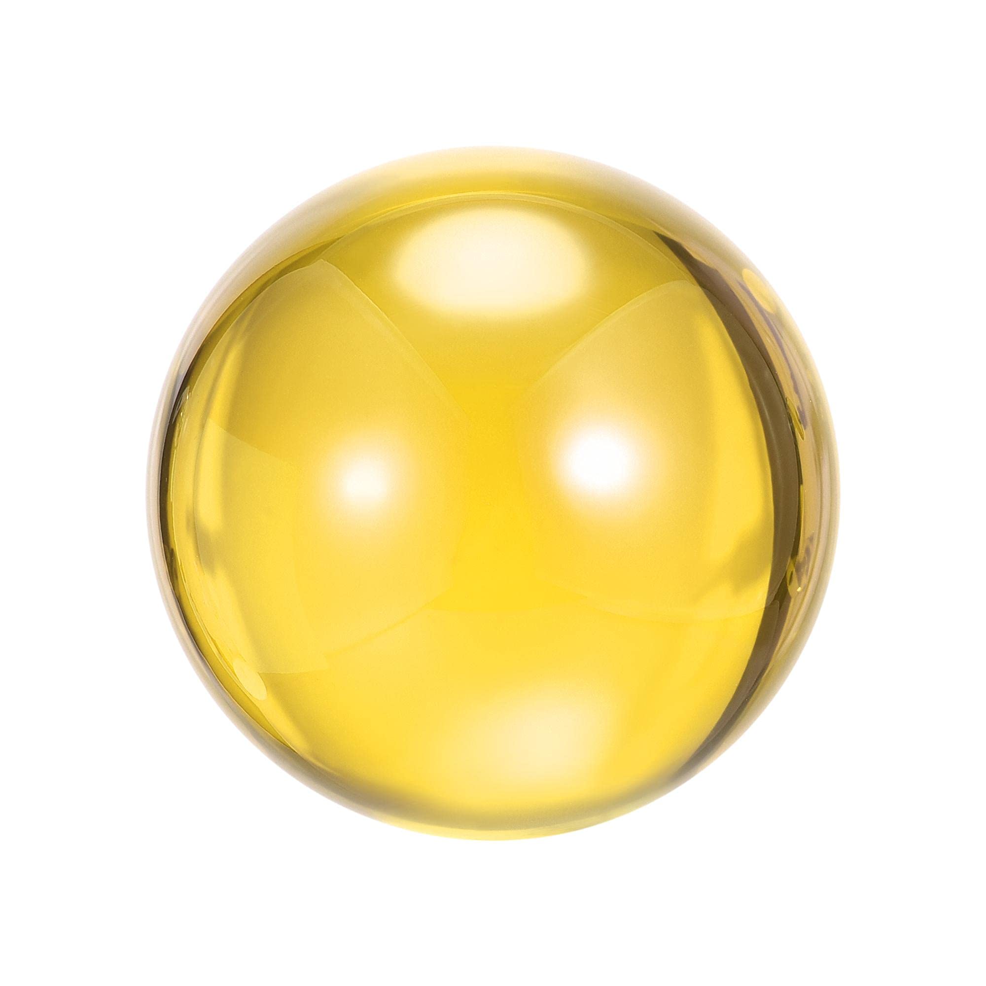 

uxcell Acrylic Contact Juggling Balls with Ball Bag, 70mm Diameter, 120mm x 140mm, Yellow