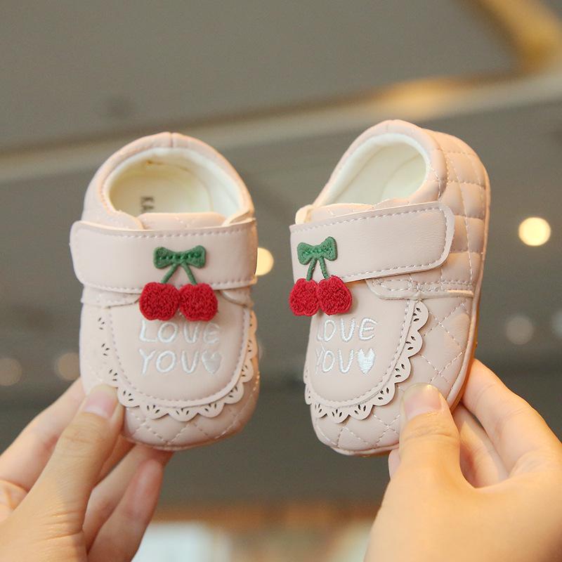 

Soft Sole Non-Slip Baby Walker Princess Shoes - Magic Tape Spring/Autumn Girls Shoes Size 15-19 (set of 5 pairs)