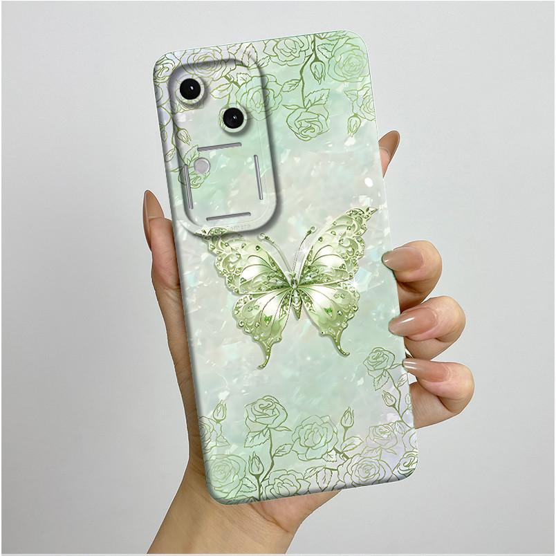 For Vivo V30 V2318 Casing Liquid Soft Silicone Aesthetic Luxury Cover Full Protective Shell For Vivo V 30 V30 Pro 5G Phone Case