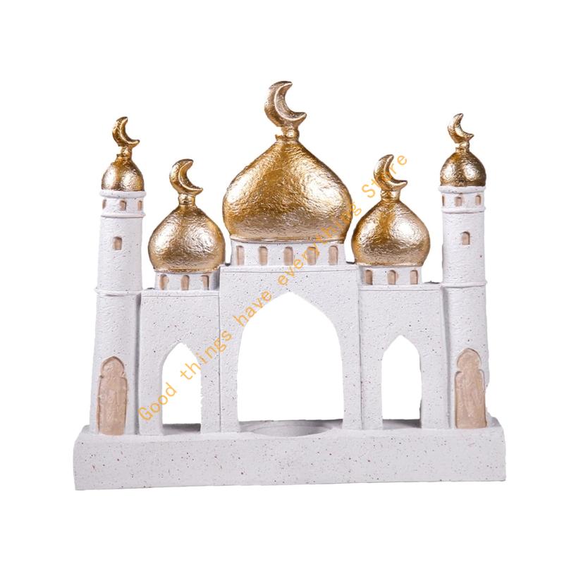 Ramadans and Eid Themed Resin Ornament for Household Decors Friendly Resin Suitable for Living Room or Dining Room 55KF