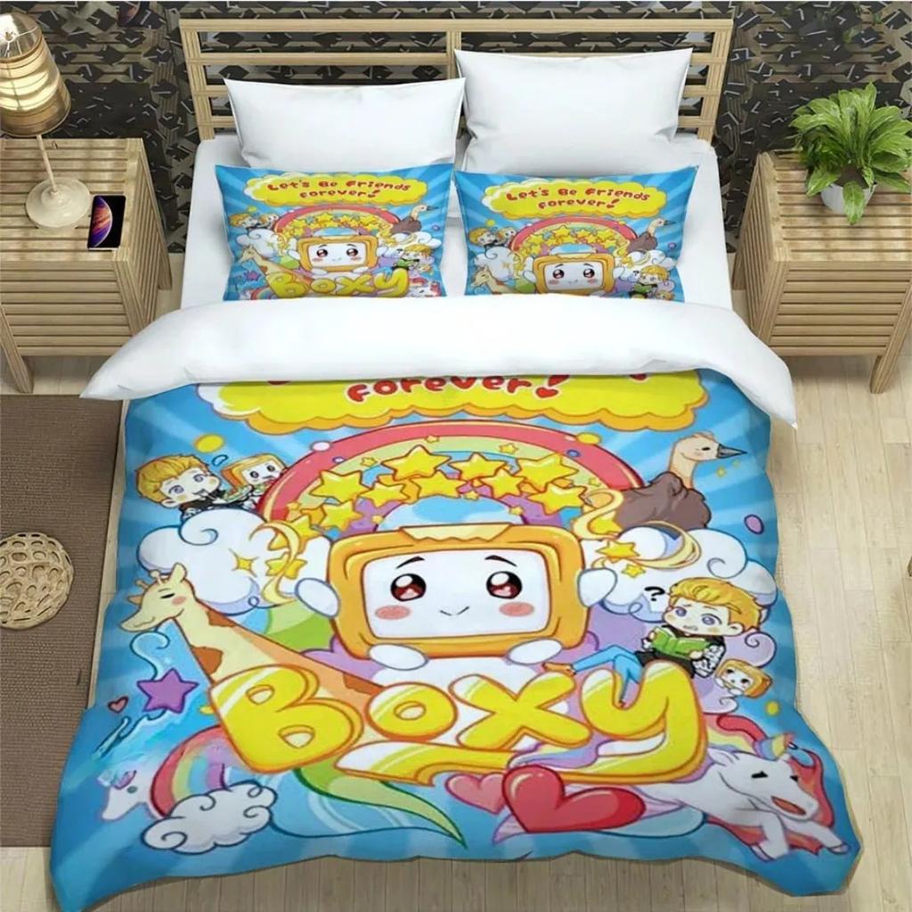 L-Lankybox Beding Set For Bedrom Soft Modern Bedspreads Comefortable Children Kids Soft Duvet Cover Comfortable Quilt Cover And Pilowcase