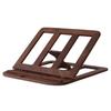 Adjustable Laptop Stand Wooden Foldable Computer Riser with Ventilation Slots Load-bearing Computer Holder Desk Organizer for Home Office Student Use
