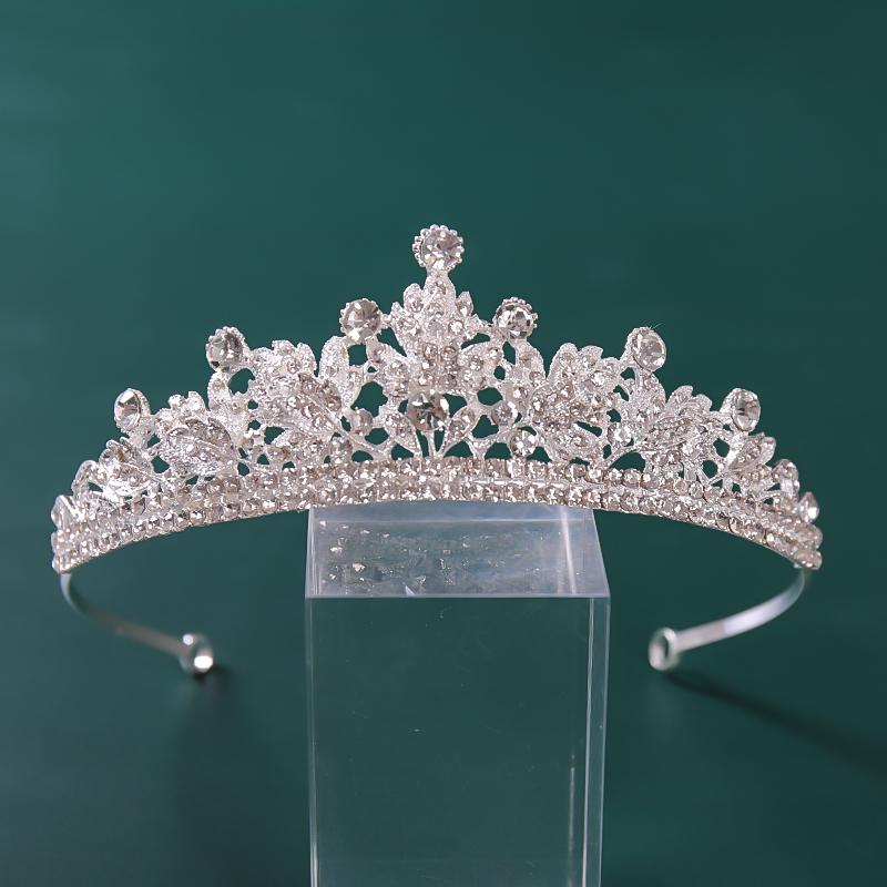 Strass Kristall Krone Tiaras Braut Haarschmuck Hochzeit Haarschmuck Frauen Braut Prinzessin Krone Königin Party Stirnband