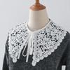 Sweet Shirt Detachable Collar Shawl for Women White Big Lapel Shoulder Wraps Small Cape Fake Collar False Collar Girls Fuax Cols