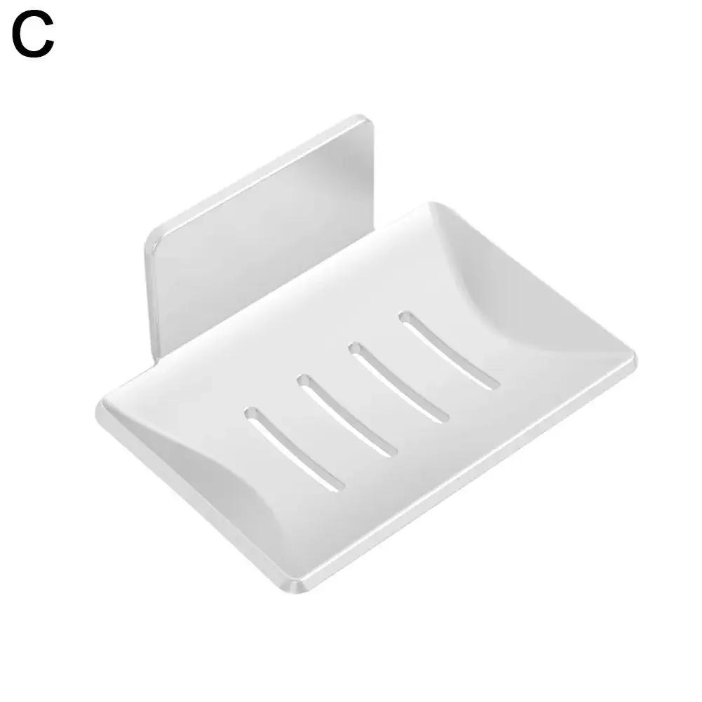 

Alloy Soap Holder Bathroom Soap Dish With Drain Water Wall Mounted Soap Box Bathroom Accessories Soap paper washing hand