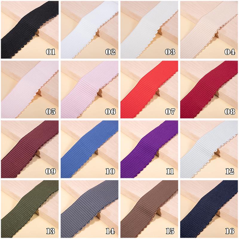 3M Spitzenbesatzstoff 5cm Stretchband Hochelastische Bänder Bund Für DIY Nähen Rock Kleidungsstück Hose Patchwork Zubehör