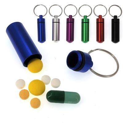 1 PCS Colorido Bebê Caixa de Comprimidos de Alumínio Caixa de Medicamentos Recipiente Porta-garrafas Chaveiro Caixa de Comprimidos para Exterior Caixa de Comprimidos Portátil