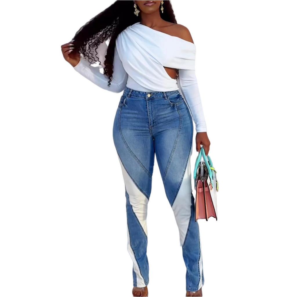 DZ2042-A1 European and American Women's Casual Fashion Jeans