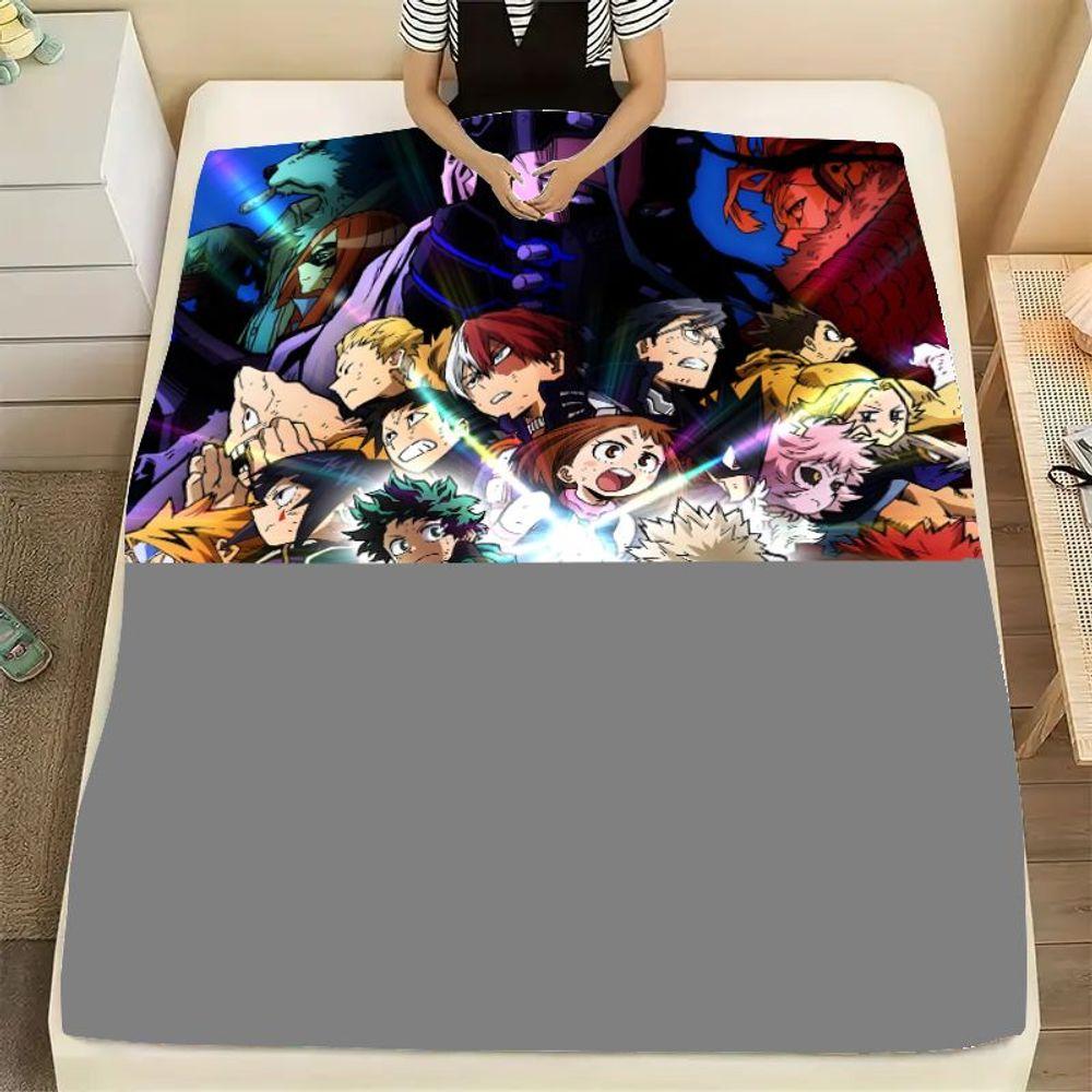 My Hero Academia: Heroes Rising Fleece Blanket – Soft and Cozy Throw for Anime Lovers, Featuring Izuku Midoriya and Katsuki Baku