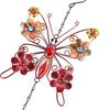 Metal Butterfly Wind Chime Rustproof Aluminum Tube Painted Craft Iron Art Hanging Ornament for Home Garden Yard Decor
