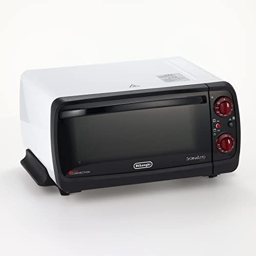 De'Longhi Convection Oven Sfornatuto Ivo EO90155J-W Compact No Uneven Cooking Simple Operation Powerful Heating 6 Types of Cooking Functions Deep Tray