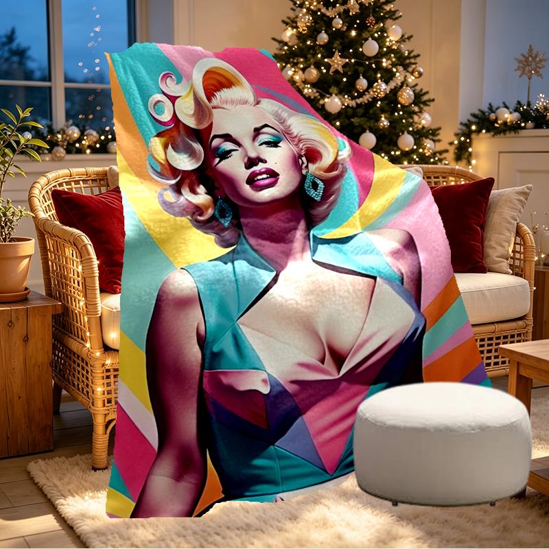 Singer Print Blanket - Soft & Comfortable, for Bedroom, Travel, Sofa, Home Decoration - Birthday Christmas Gift for Friend