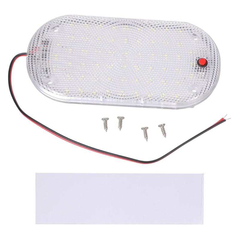 

48 светодиодная панельная лампа Салонная лампа для чтения автомобиля Высокая яркость Салонное освещение для грузовика, дома на колесах, лодок, кемпера 12В-85В