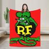Warm Soft Blanket Airplane Travel Custom Anime Cartoon Rat Fink Bedding Throws  Flannel Bedspread For Bedroom Sofa Bed Cover