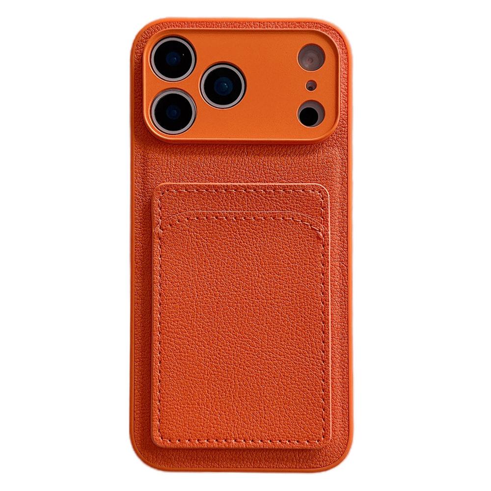 For iPhone 17 Pro Max Case PU Leather TPU Card Holder Phone Cover