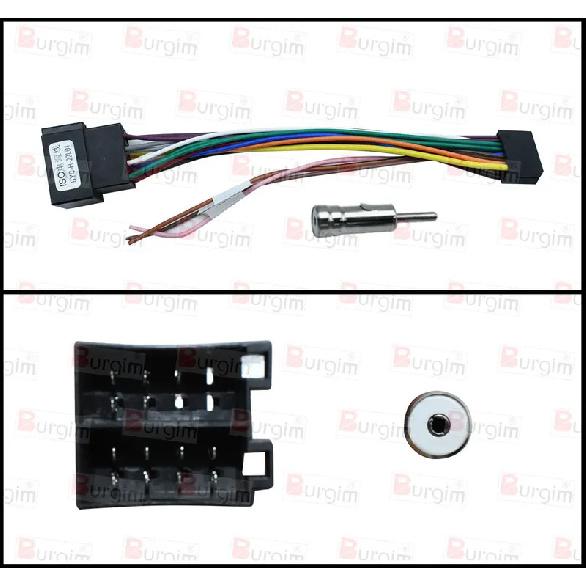 Car Radio Fascias Frame For Iveco Daily 2014-2022 9 inch 2DIN Stereo Panel Wiring Harness Power Cable Adapter Canbus Decoder