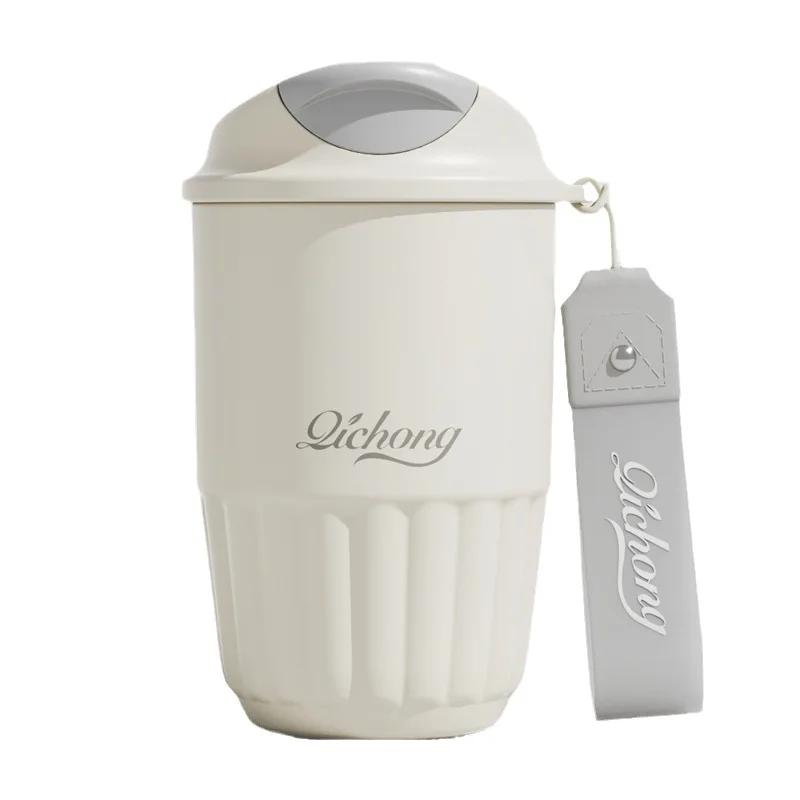 400ML Ceramic Liner Thermos Coffee Cup Travel Coffee Mug Vacuum Insulated Thermos for Coffee Thermal Cup Tumbler Birthday Gift
