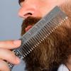 Zinc Alloy Oil Large Back Styling Comb, Portable Beard Hair Comb