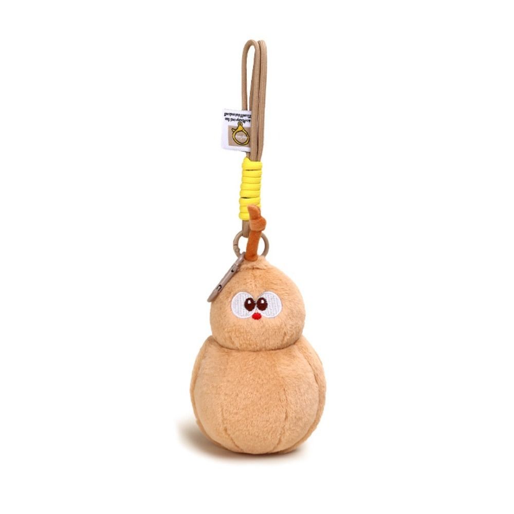 Plush Cartoon Calabash Keychain Soft Bag Pendant Delicate Car Keychain  Party