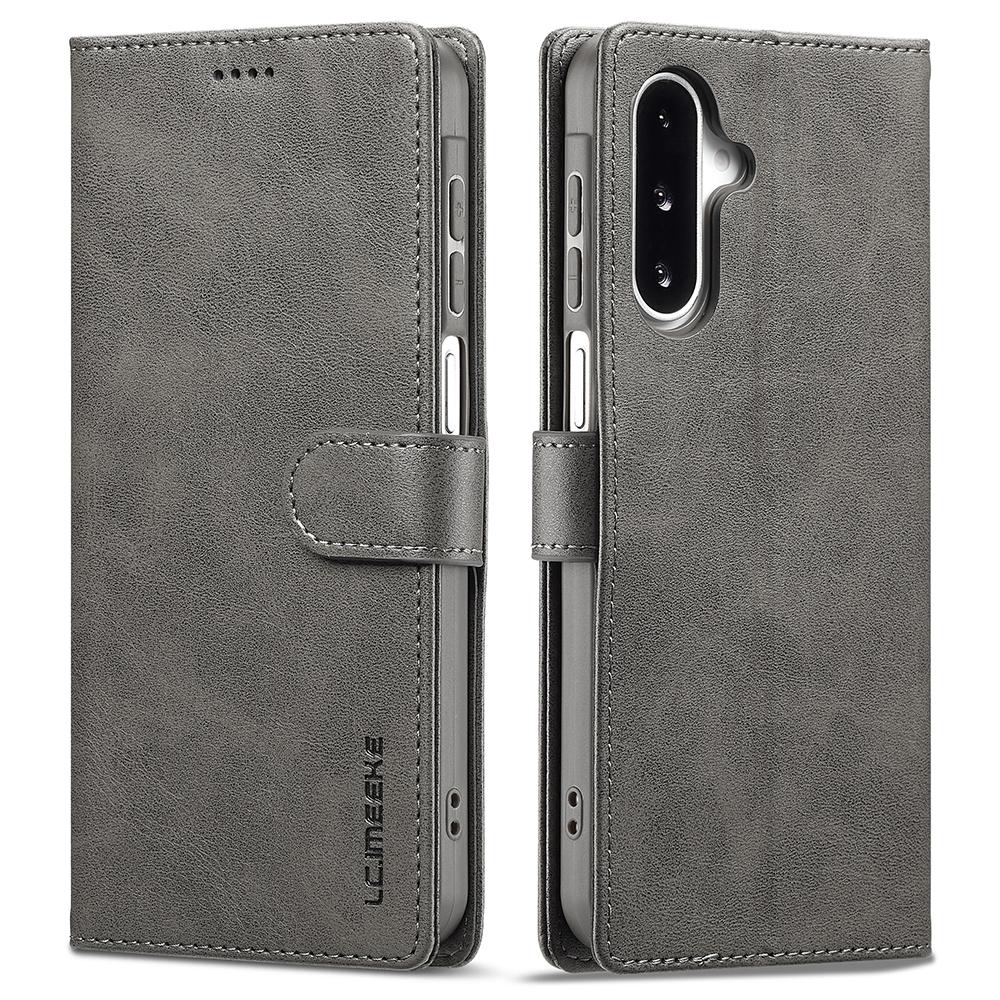 LC.IMEEKE For Samsung Galaxy A17 Case Calf Texture PU Leather Stand Wallet Phone Cover