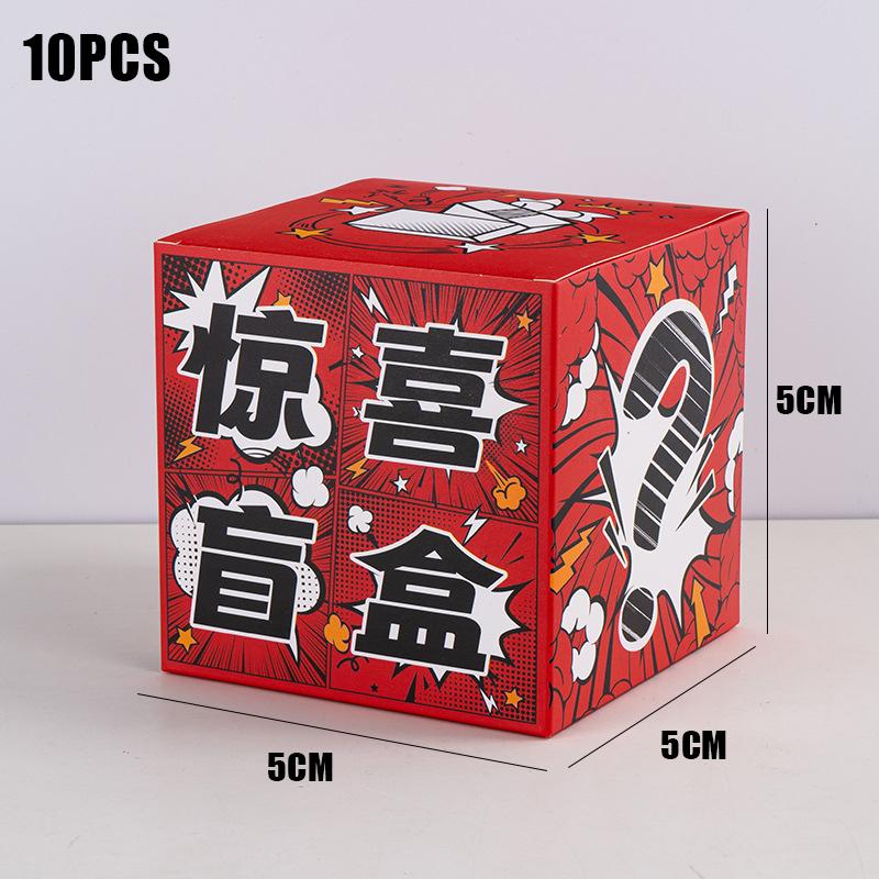 10 ks Prekvapenie Slepé Krabičky Prázdne Krabičky Pouliční Predajcovia Nočné Trhy Kreslené Obaly Darčekové Balenia pre Šťastné Žrebovanie A14