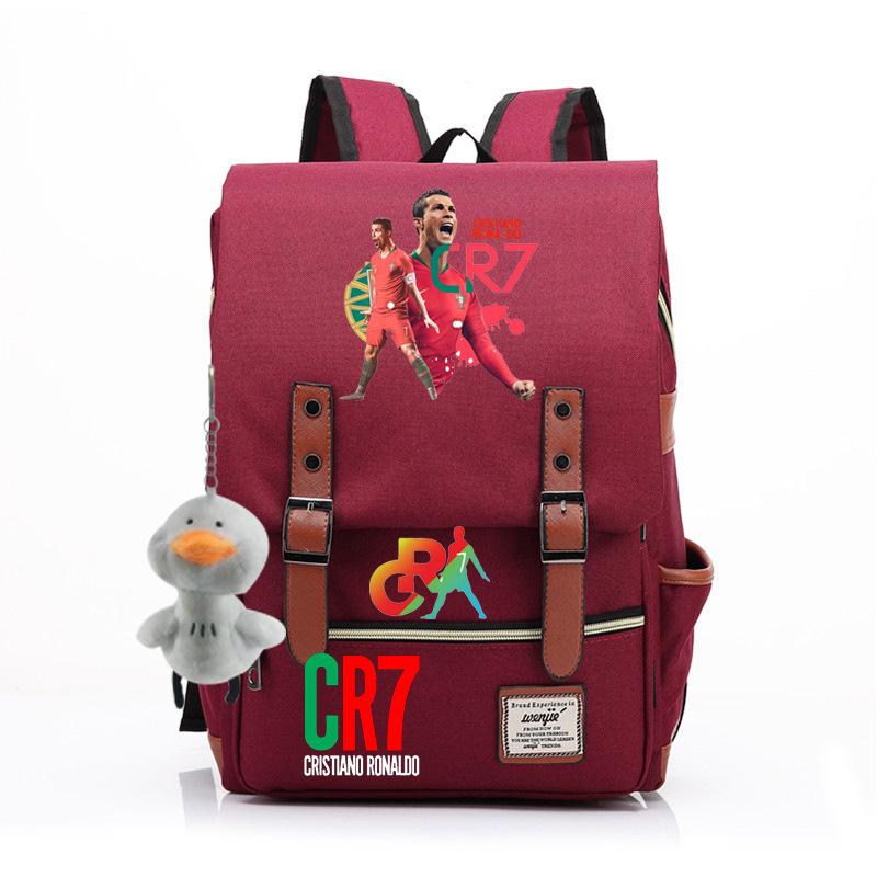 Modischer Anime CR7 Teenager Schüler Schultasche Herren und Damen Freizeit Rucksack