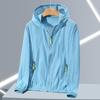 Unisex Ice Silk Hooded Jacket with Quick-Dry and Sun Protection Features