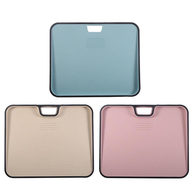 FDA-Approved Wheat Straw Plastic Double-Sided Cutting Board for Meat, Vegetables, and Fruits