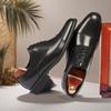 Spring and autumn three-joint leather shoes men's non-slip business dress breathable lace-up young men's shoes versatile