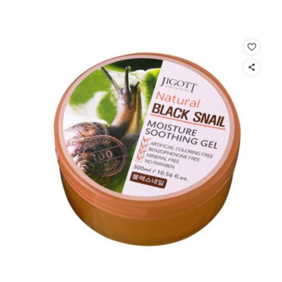 JIGOTT Natural Black Snail Moisture Soothing Gel Hydrating Face & Body Gel 300g