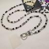 Bag Chain Beaded Crossbody Phone Chain Love Heart Phone Neck Straps  Earphone Case Strap