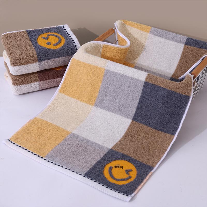 Soft Absorbent Pure Cotton Face Towel for Adults - Thickened, Polyester Blend