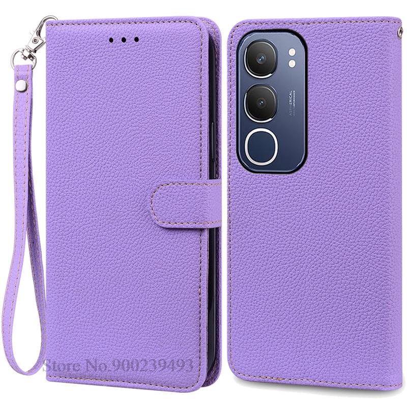 

Для Vivo Y19S чехол-книжка кожаный чехол для Vivo Y19S чехол для телефона откидная крышка защитный задний чехол Fundas Shell For Vivo Y19S