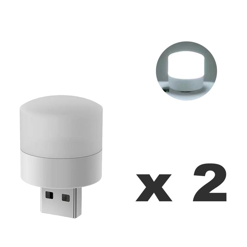 USB Plug Night Light Warm White Bedside Night Lamp LED Lights Mini Bedroom USB Plug Power Charging Eye Protection Reading Light