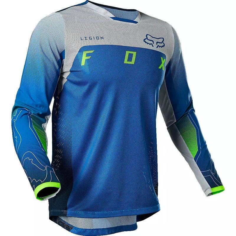 Maillot de Ciclismo de Manga Larga de Secado Rápido para Hombre Transpirable para Bicicleta de Montaña, Carretera, Todoterreno, Camiseta de Competición, Ropa Deportiva para Exteriores
