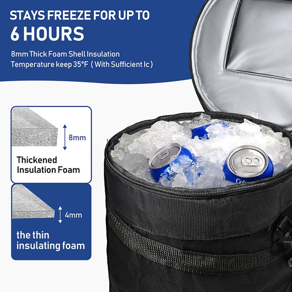 Golf Cart Cooler Bag Insulated Cooler Bag Waterproof Foldable Insulated Bag Zipper Closure Large Capacity for Camping Picnic China Mainland