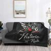 Route 66 Mother Road My Version Blankets Fleece Ultra-Soft Throw Blankets for Bedroom Sofa Bedspread for Living Room/Bedroom