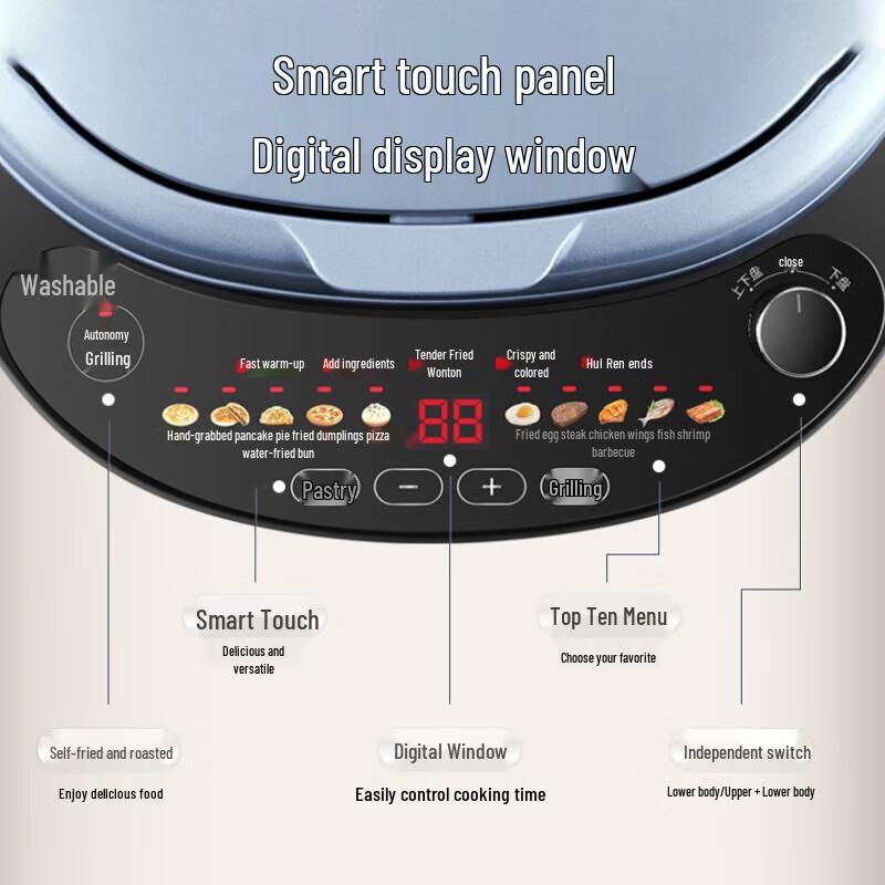Macchina Elettrica per Pancake Intelligente SUPOR con Piatti Profondi Rimovibili Spina CN (adattatore incluso)
