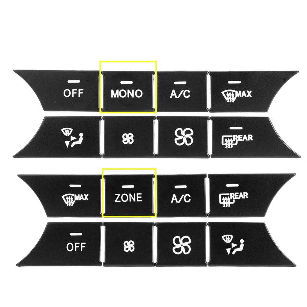 Car Console AC Media Tlačítka hlasitosti Flitry Kryt Ořez Nálepka pro Fit Mercedes Benz C CLS GLK Třída W204 X204 Auto
