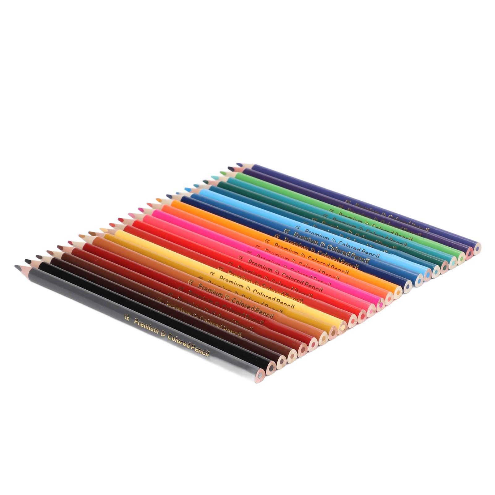 

24Pcs Colored Pencils Rich Vibrant Colors Smoothly Coloring Widely Used Sketch Pencils for Coloring Sketching Painting