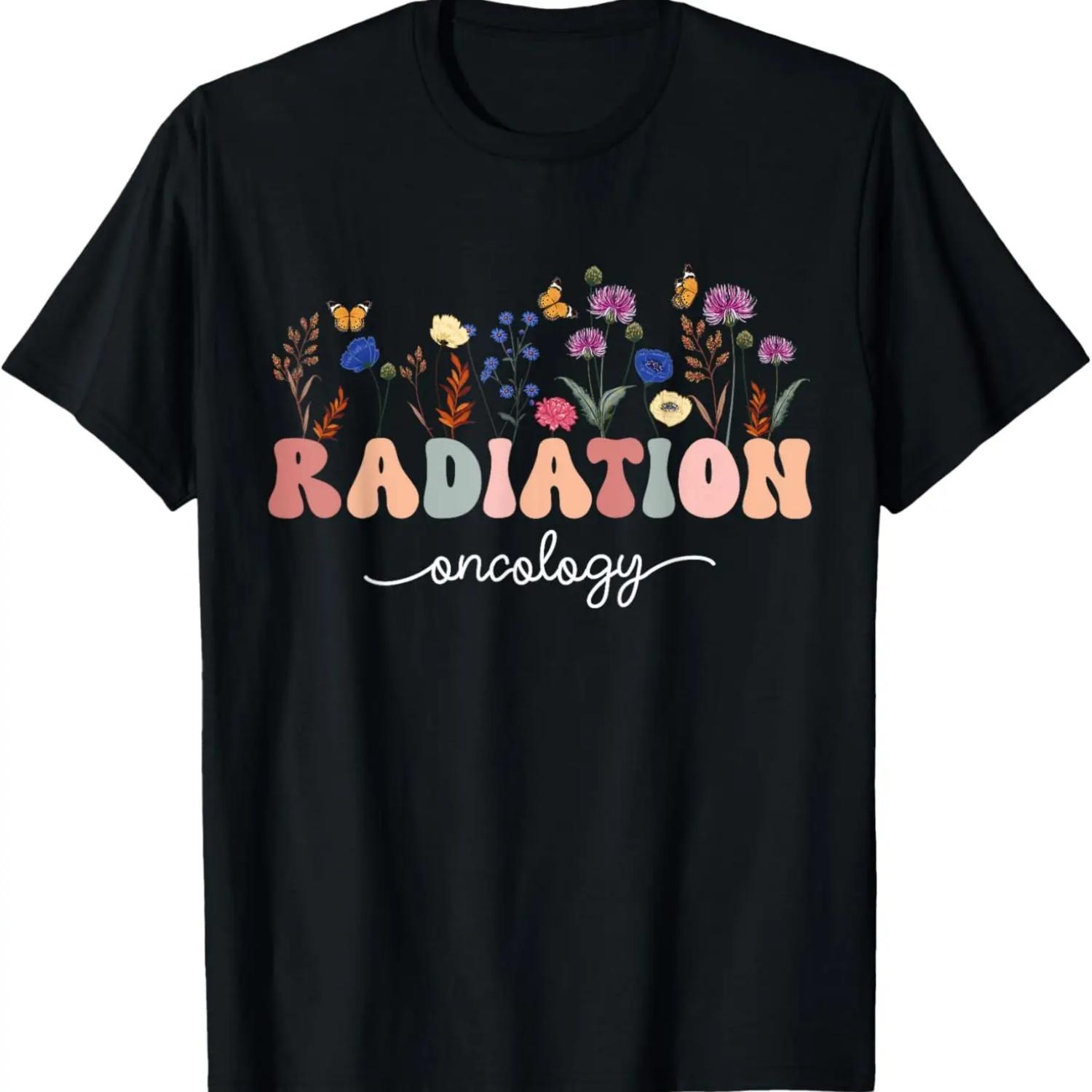 Radiation Oncology Nurse Funny Radiation Therapist T-Shirt S чёрный