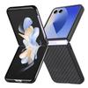 For Samsung Galaxy Z Flip7 5G Case Carbon Fiber Texture PU+PC+TPU Phone Back Cover