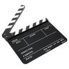 Acrylic 30x25cm Clapperboard Director Movie Clappers Film and Television Photography PropWhite